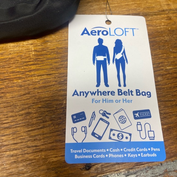 Nwt aero loft black fanny pack cross body waist bag ovc Ohio valley conference - Picture 4 of 4